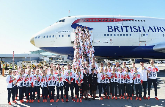 Team Great Britain receive heroes' welcome after returning home from record-breaking display at Rio Olympics (Photos)