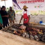 Mahama interacts with young entrepreneurs on World Youth Day