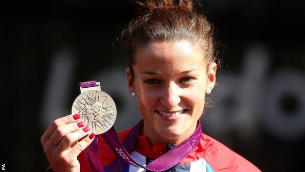 Armitstead with her medal