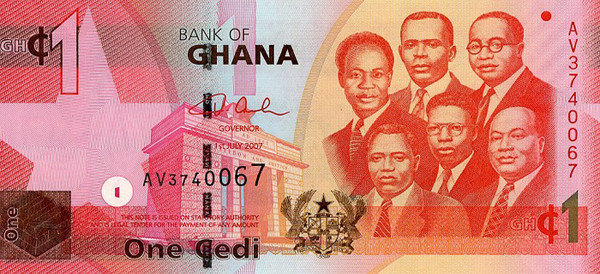 Wednesday's exchange rates for Ghana cedi