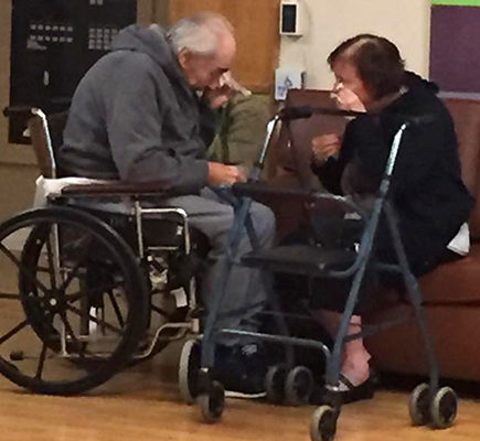 Aww… Couple of 62 Years in Tears as they Have Been Living Apart for 8 Months due to Health Care Delays