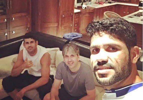 Chelsea player Diego Costa confuses fans with this photo of himself and his brother