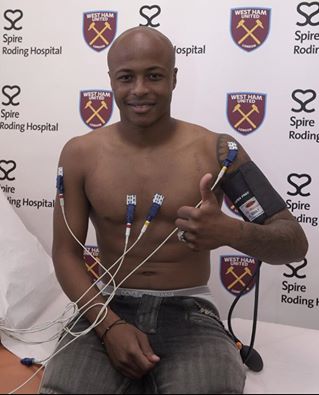 Andre Ayew passed medicals today at West Ham