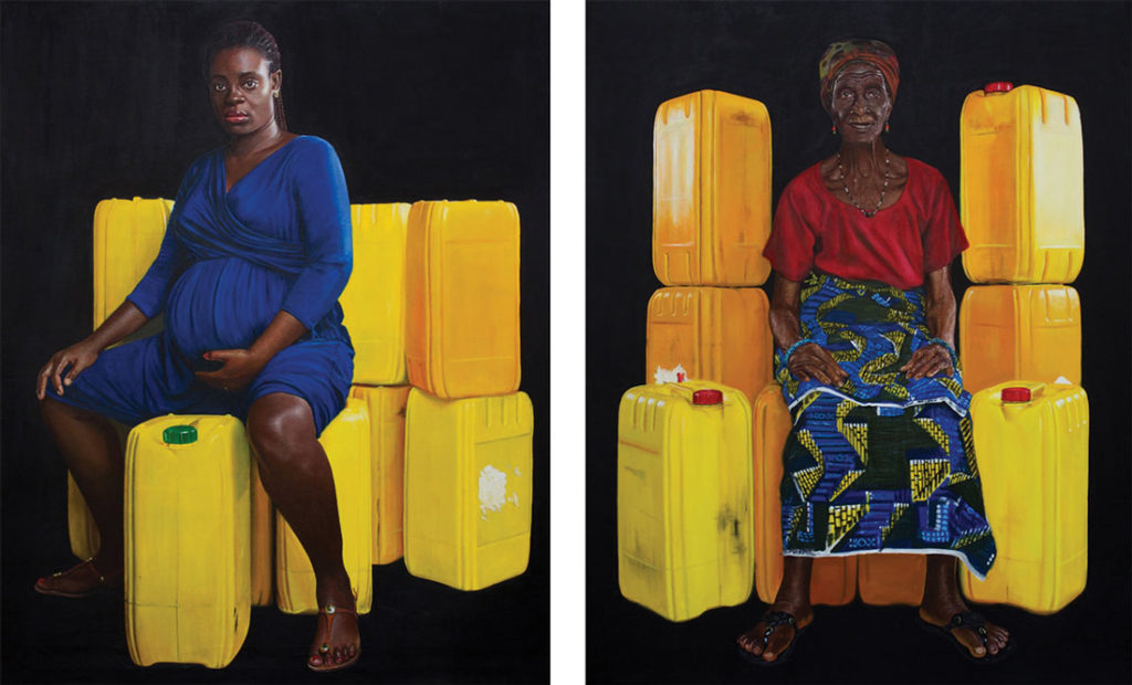 Jeremiah Quarshie, Yellow is the Colour of Water series, 2015-2016. Images courtesy of the artist and Gallery 1957, Accra.