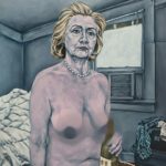 Trump supporters retaliate with naked statues of Hilary Clinton (photos)