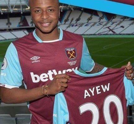Andre Dede Ayew Signs Record Transfer Fee For West Ham United.