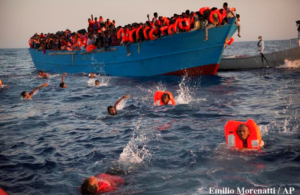 Dramatic photos from the rescue of over 6,500 migrants in the Mediterranean Sea, 13 miles off Libya coasts