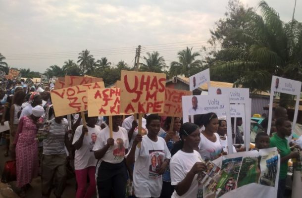 NDC group storms Ho with ‘Thank you JM’ march