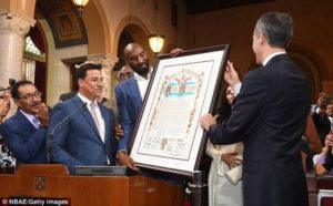 'Kobe Bryant day' NBA legend Kobe Bryant honored with his own day by Los Angeles mayor (photos)