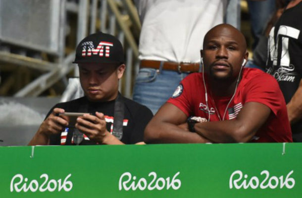 Floyd Mayweather scouts Ghanaian boxer at Rio 2016