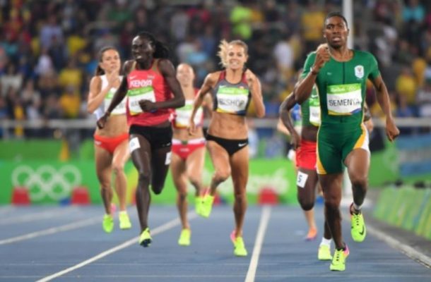 South Africa's Caster Semenya wins 800m gold