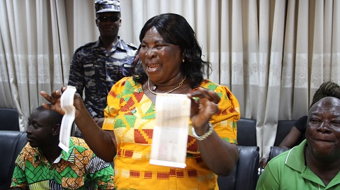 Akua Donkor submits forms
