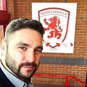 Middlesbrough's Head of Academy Recruitment Thiago Cruz Reggiani 