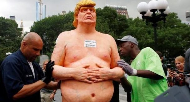 Naked Donald Trump statue up for auction, could fetch $20,000