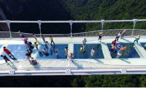 China's record-breaking glass bridge closes after two weeks