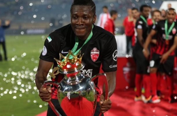 Asamoah Gyan wins first silverware with Al Ahli after Super Cup triumph over Al Jazira