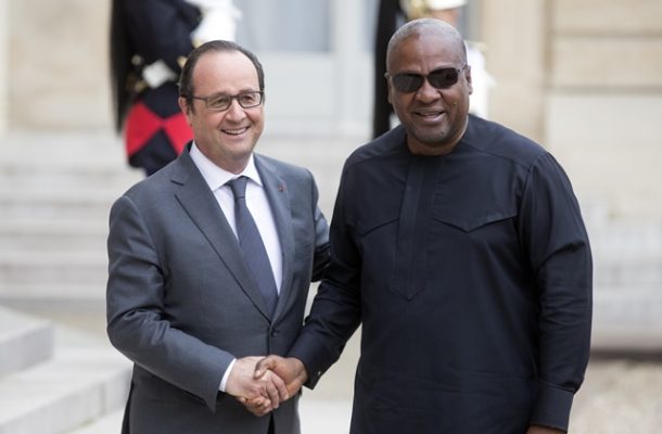 President Mahama arrives in Paris for UNESCO meeting