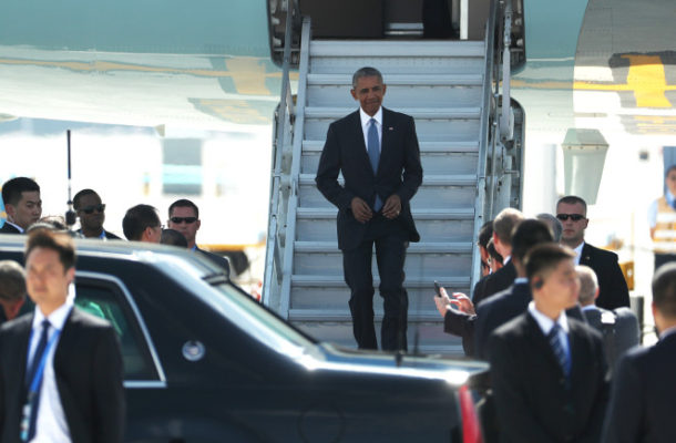 " This is our country!" : Tempers flare as Obama arrives in China