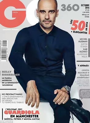 Man. City coach Pep Guardiola covers GQ magazine (photos)