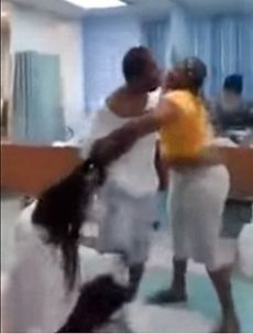 VIDEO: Wife and mistress tear each other apart over husband/lover in a hospital
