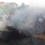 Angry Krobonso residents burn suspected armed robbers alive