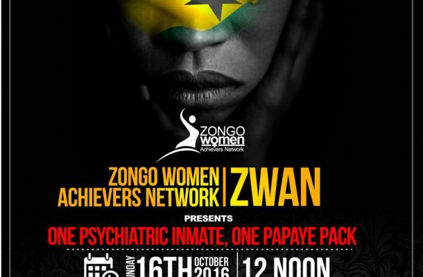 ZWAN's "one inmate, one papaye" project  hits Accra Psychiatric Hospital on Sunday