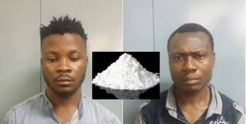 Photos: Two Nigerians arrested for drug trafficking in India, 50g of cocaine seized