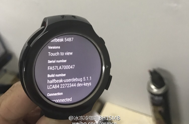 Photos leak of new HTC-branded 'Halfbeak' Android Wear watch prototype