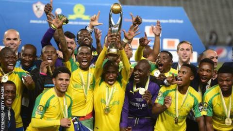 South Africa President Zuma congratulates new Africa champions Sundowns