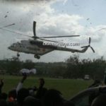 Mahama flies in helicopter to inaugurate Takorasi SHS [Photos]
