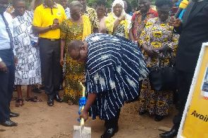MTN foundation cuts sod for 220 capacity library, ICT Project at New Juaben SHS