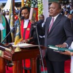 Kenyatta sworn in for new term in Kenya