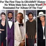 Mixed reactions at this year's Grammy nominations where no white male was nominated in any major category