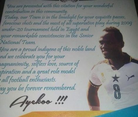 Agyemang Badu celebrated for lifting the image of his hometown