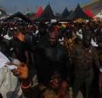 Mahama storms Manhyia with NDC supporters
