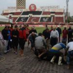 Egypt football champions sacrifice ox for luck
