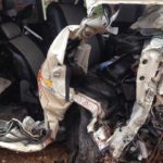 Three killed as car crushes and somersaults