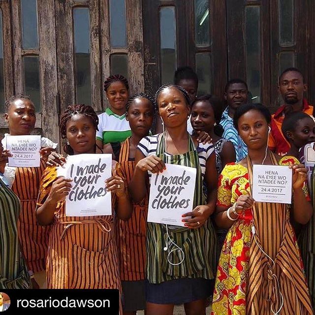 Ghanaian dress makers display their work with Rosario