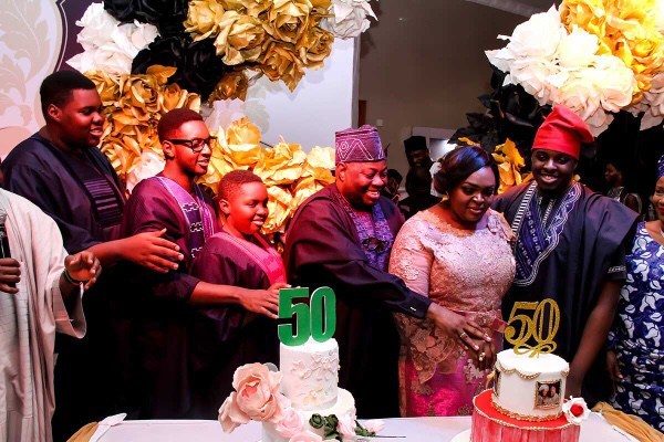 PHOTOS: Dele Momodu throws lavish birthday party for wife