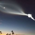 Mysterious streak lights up Californian sky