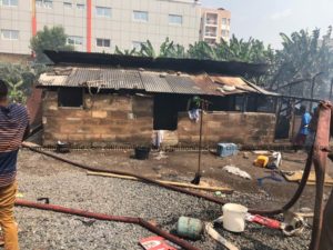 Photos: 6 houses destroy by fire at Dzorwulu