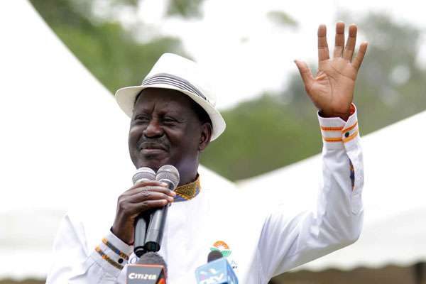 Raila Odinga swears himself in as Kenyan President