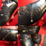 CLOSER LOOK: Mario Balotelli's custom boots with names of Ghanaian parents and flag engraved on it