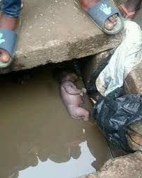 A/R: Police hunt for woman who dumped baby in gutter