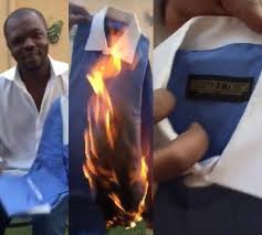 VIDEO: KOD burns Donald Trump shirt after 'shithole' comment