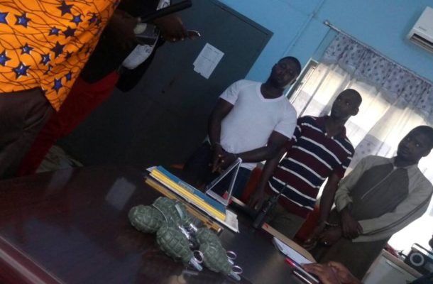 PHOTOS: Police arrest men with bombs at Odorkor