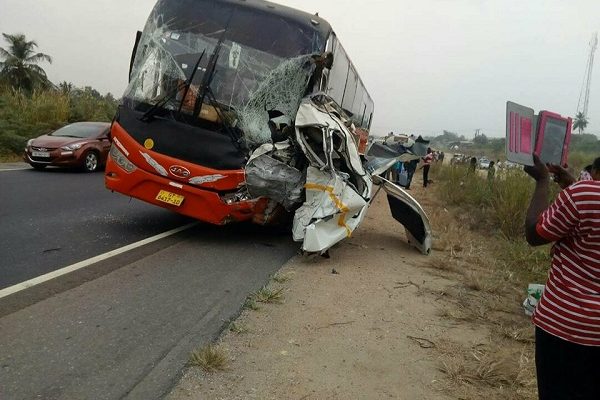 PHOTOS: Two persons killed , others injured in accident  at Okanta