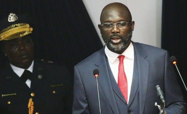 George Weah cuts his salary by 25%