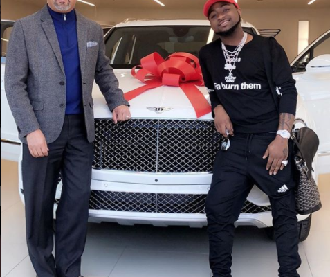 PHOTOS: Davido splashes $250,000 on Bentley and watch in USA to be shipped to Nigeria