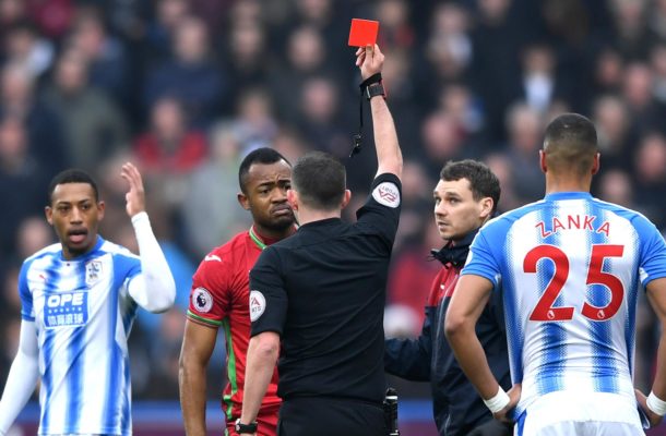 Swansea City will NOT appeal Jordan Ayew’s red card